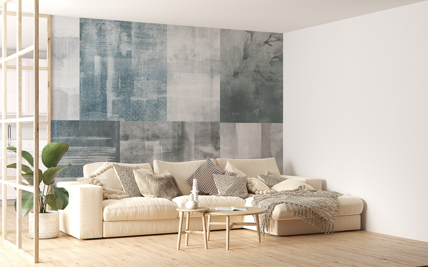 Retro-inspired vintage elegance wallpaper design