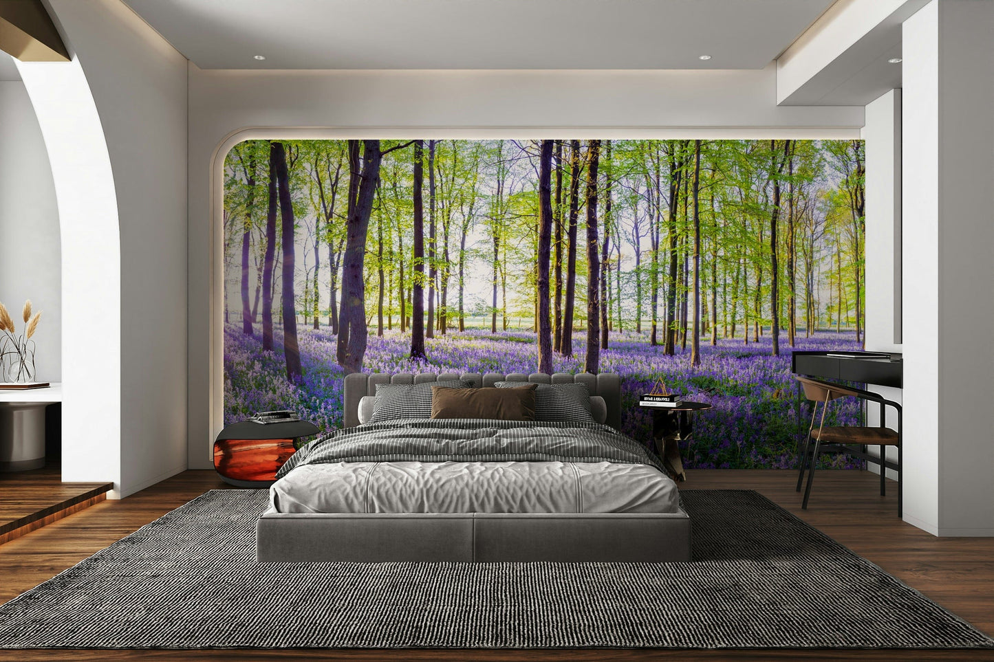 Woodland Bloom Panorama Wall Mural