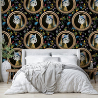 Subtle feline elements or themes.

