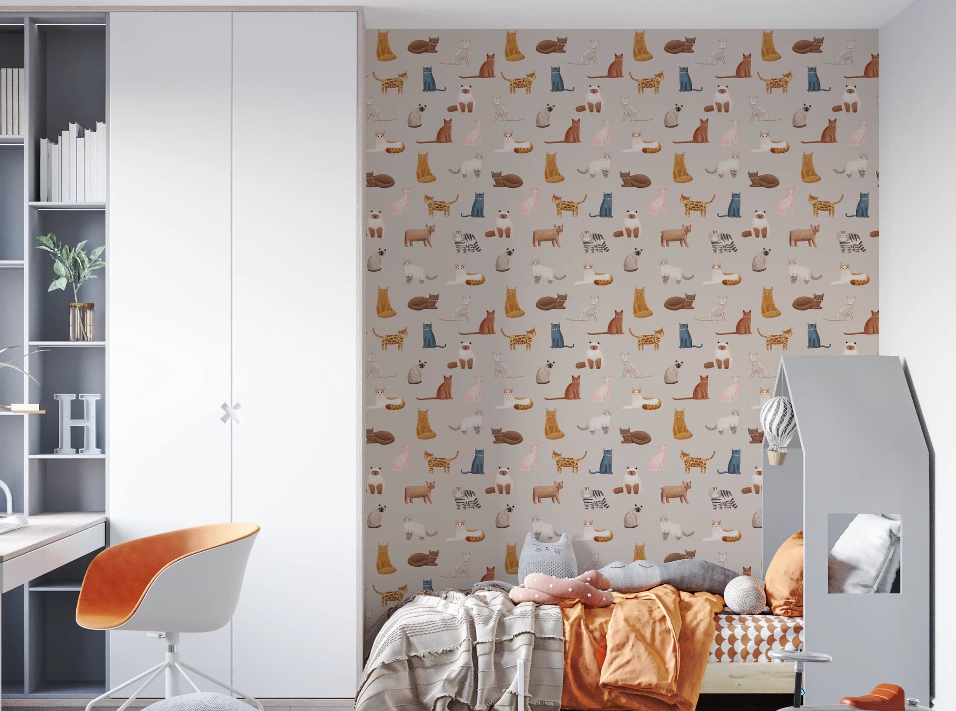 Purrfectly Pawsome Cats Wallpaper⁠