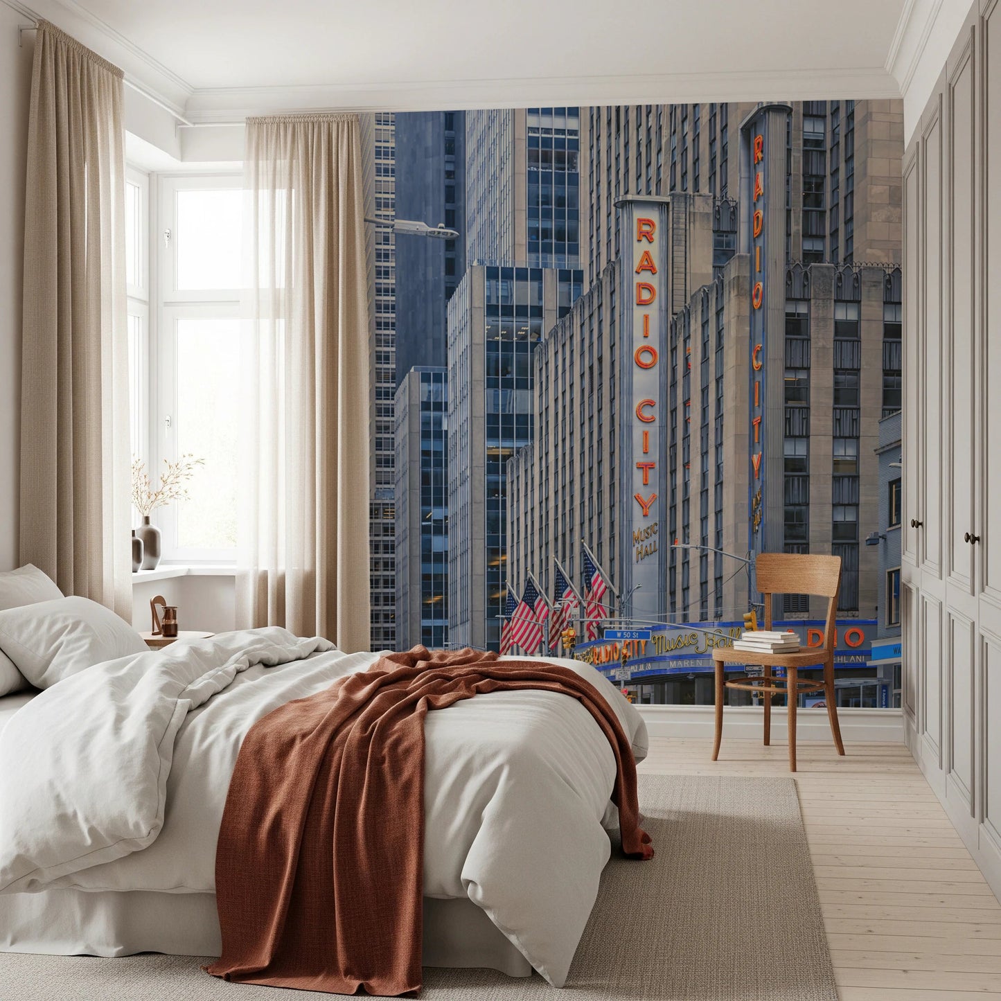 Radio City's Glow Wall Mural