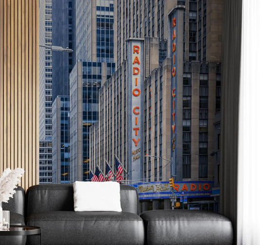Radio City's Glow Wall Mural