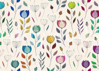 Designer wallpaper Rainbow Bloom Dance meadow of color.