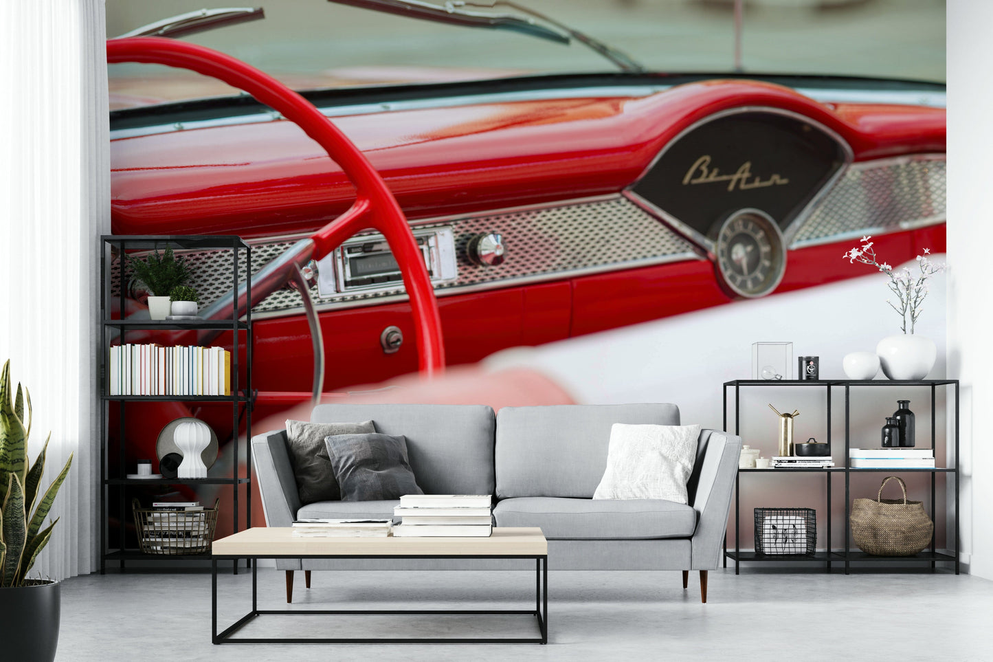 A classic retro style wallpaper for walls.

