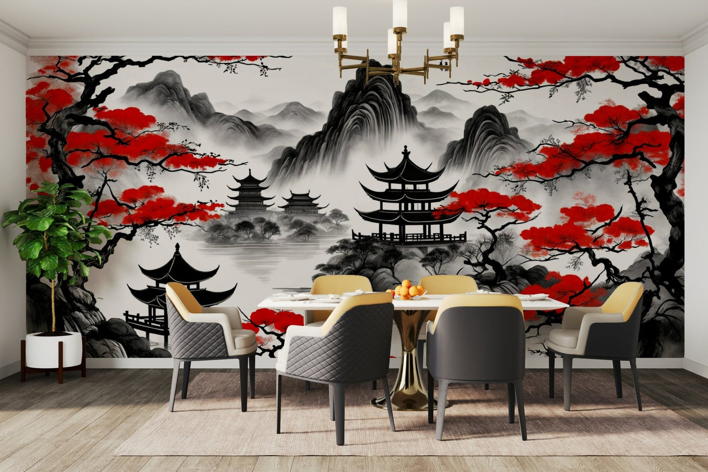 The feeling is one of fresh elegance.

