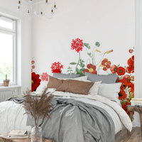 Dark green and muted gray leaves are visible among the blossoms.
