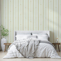 Refined buttercream and mustard wallpaper for modern rooms

