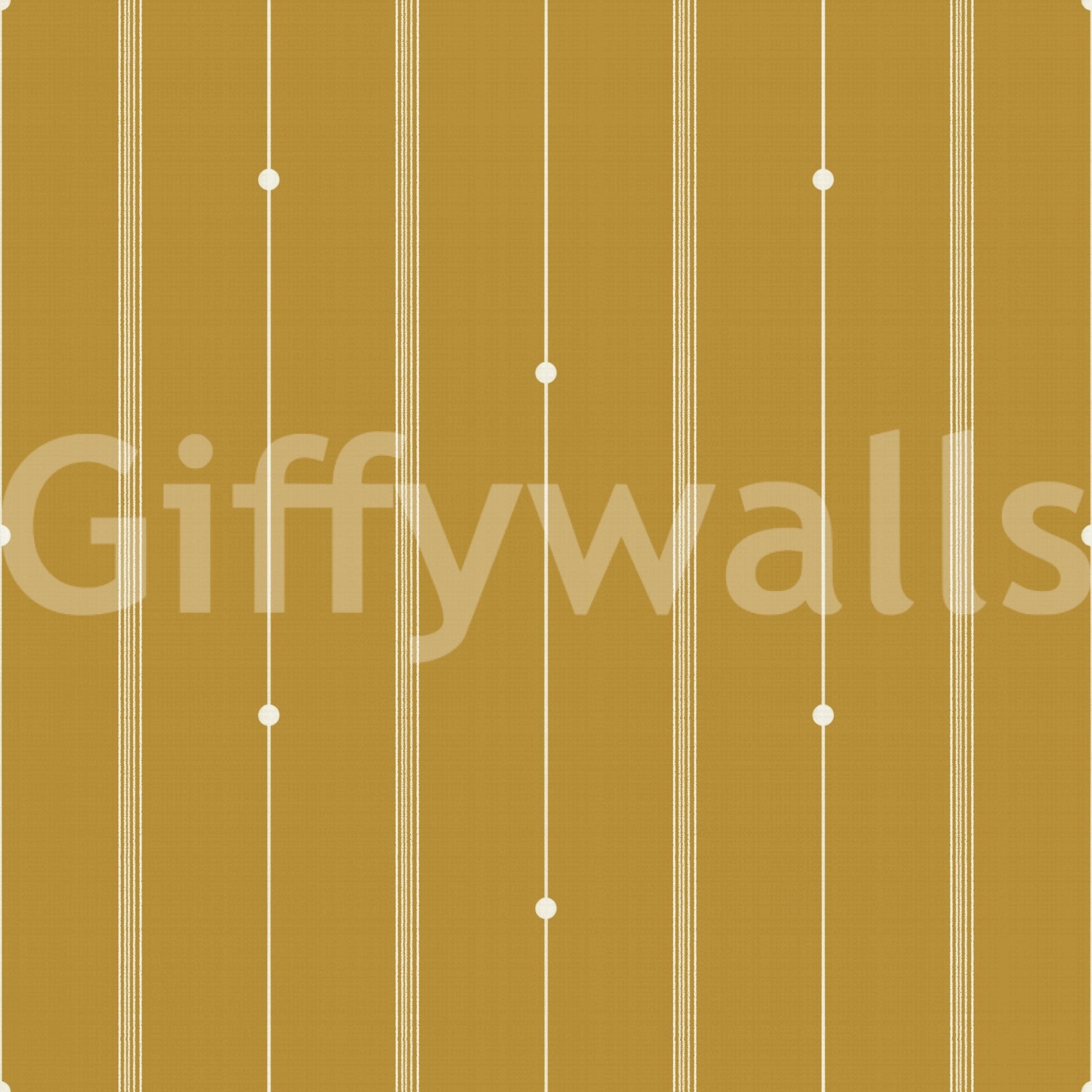 Mustard wallpaper adding energy and elegance to spaces

