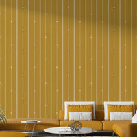 Subtle mustard stripes for a sophisticated home atmosphere


