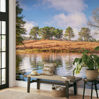 Tranquil lake view wallpaper

