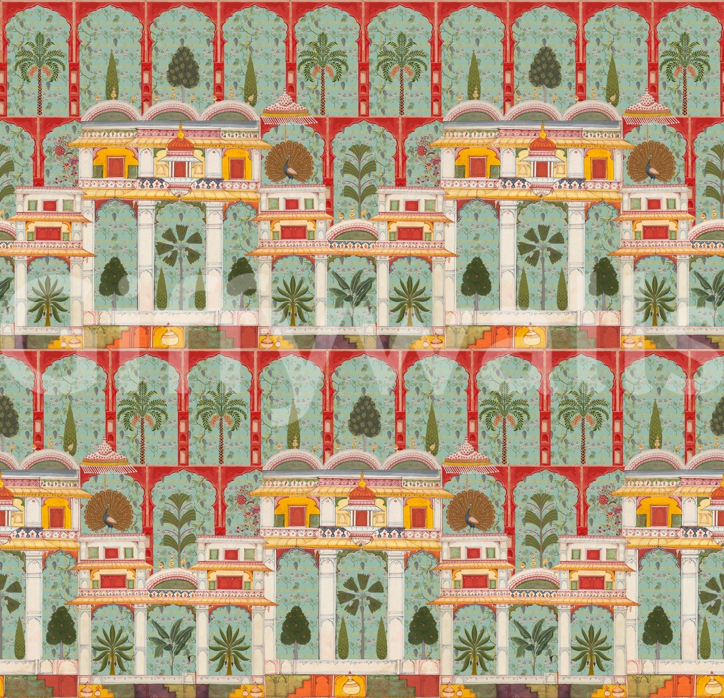 Fototapet cu tematică de grădină Mughal Regală