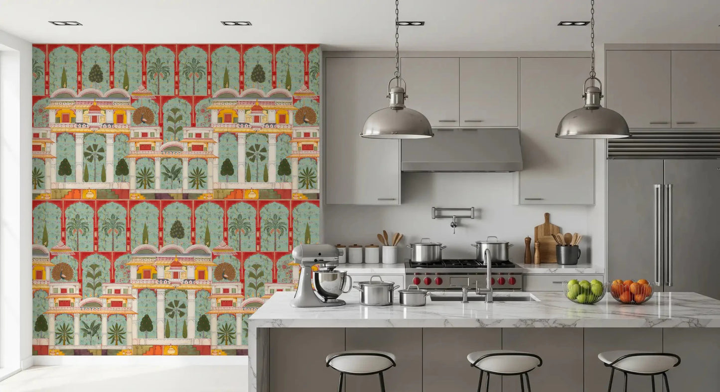 Fototapet cu tematică de grădină Mughal Regală