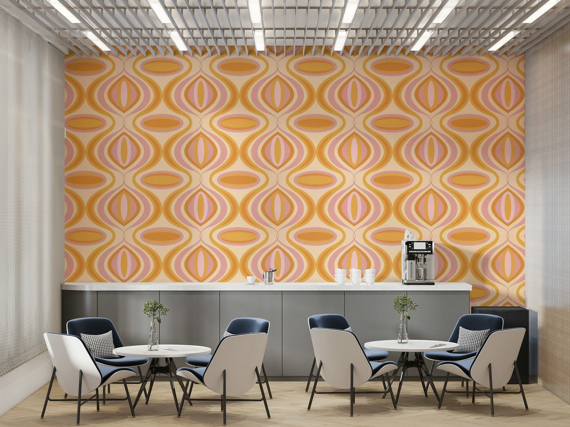 The pattern repeats seamlessly across the entire wall.
