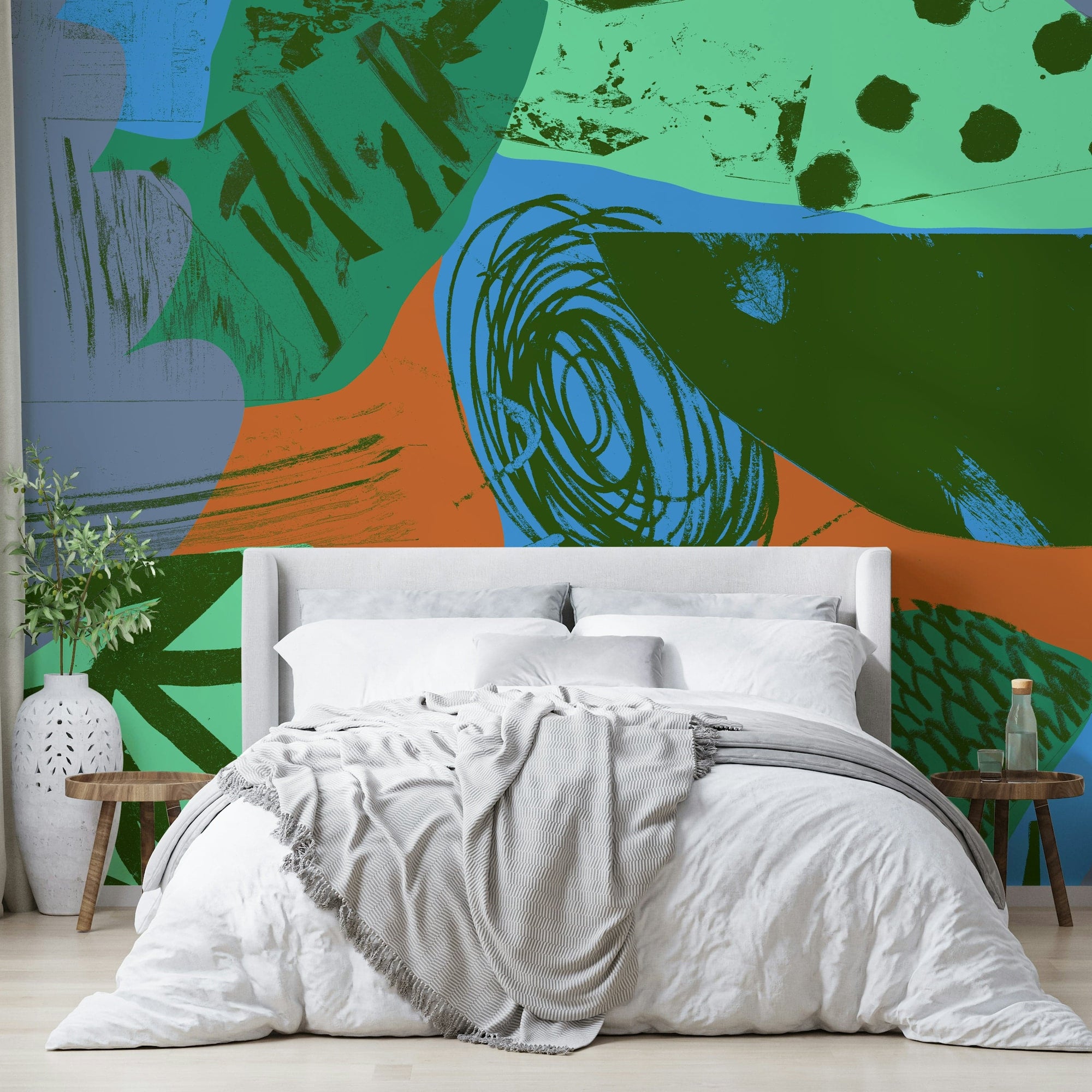 A classic wave design wallpaper for walls.

