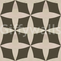 Elegant Retro Bloom Echo for a chic, contemporary accent wall..