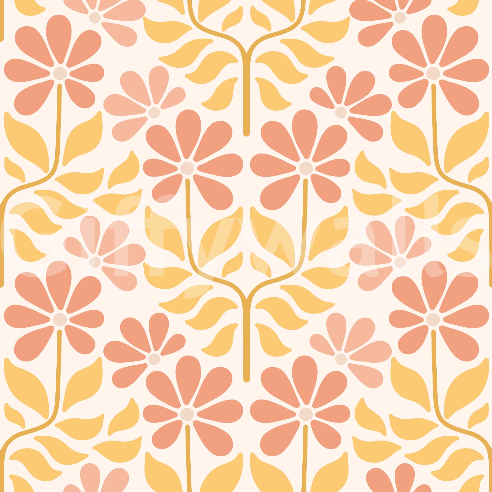70s-inspired flower wallpaper with vibrant prints

