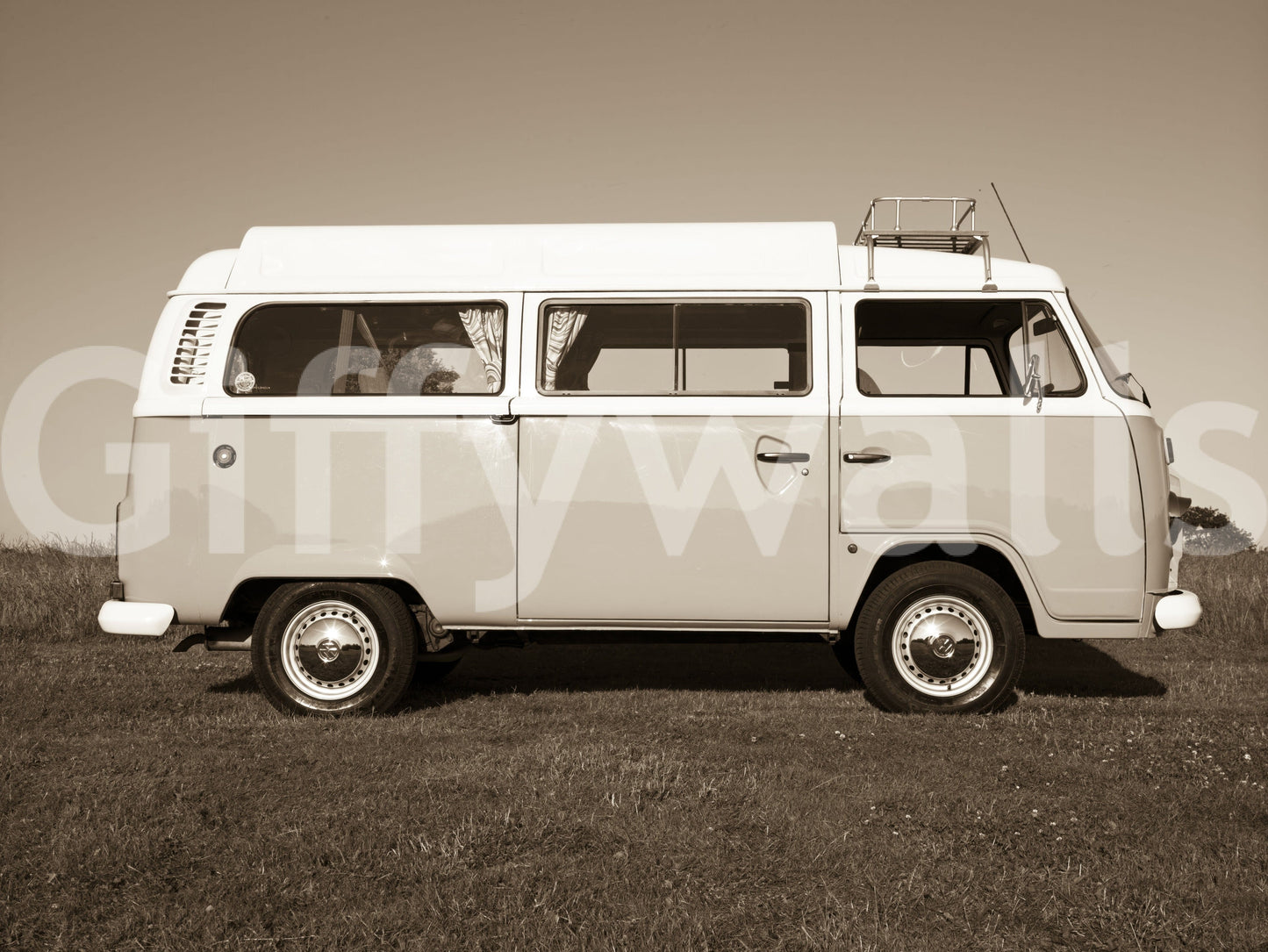 Vintage Camper Van Wall Mural