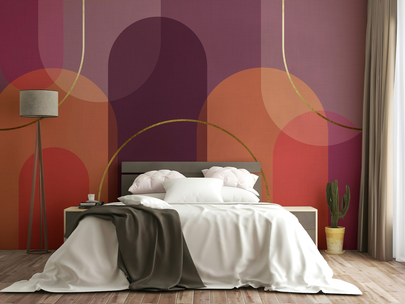 The lines are irregular and organic, like hand-drawn waves.
