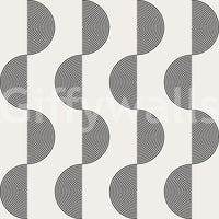 The Retro Echoes mural makes a bold and cheerful statement.

