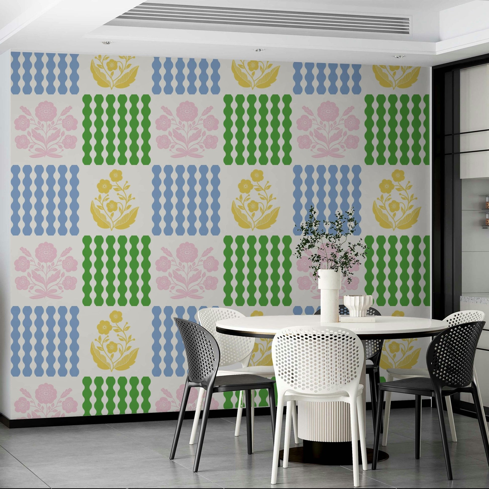 Reminiscent of mid-century modern design.

