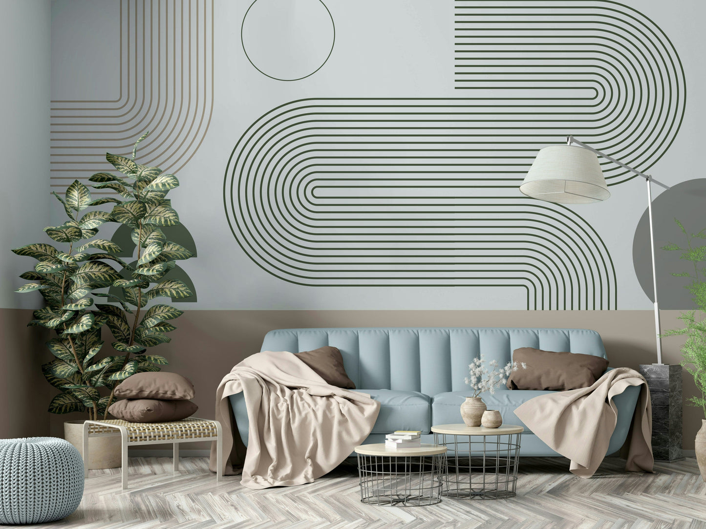 Minimalist Retro Flow Wall Mural