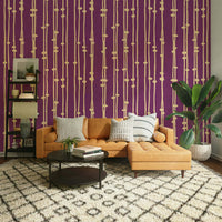 Boho Jewel Tone retro mural