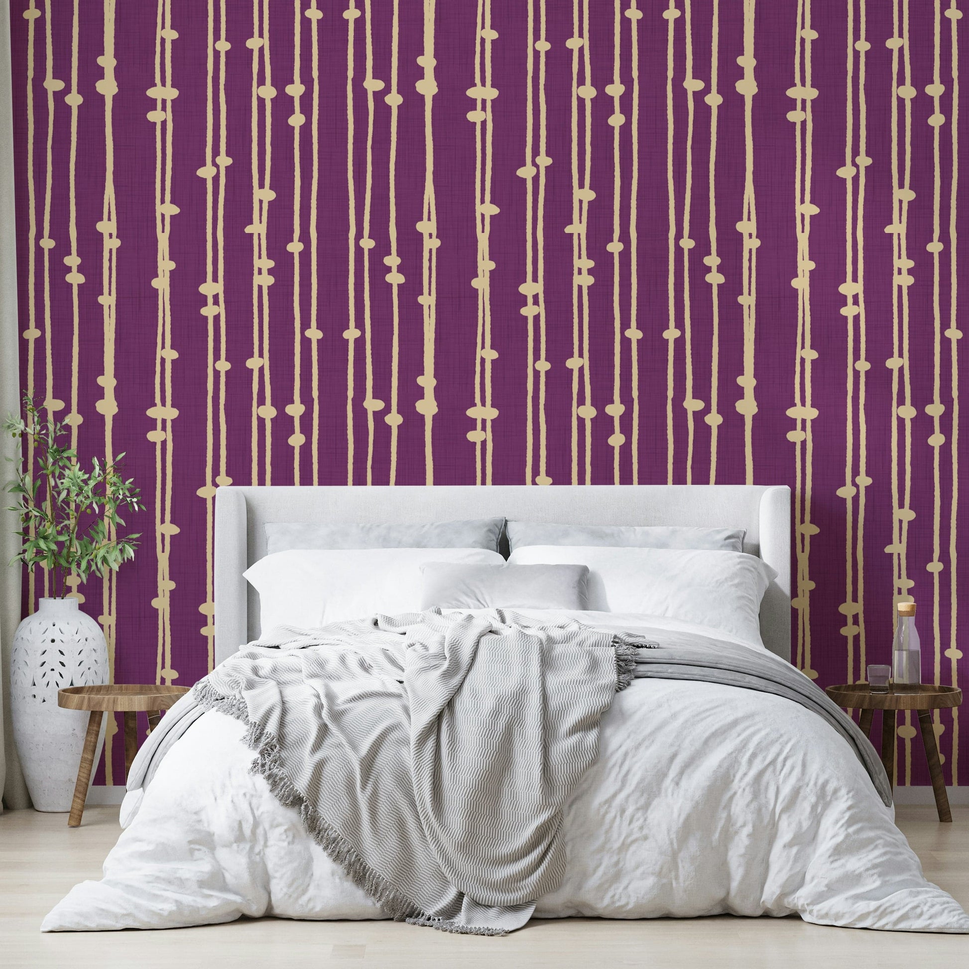 Boho Jewel Tone retro wall mural