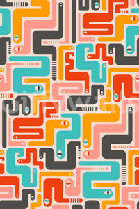 Celebrates abstract forms and bold lines.

