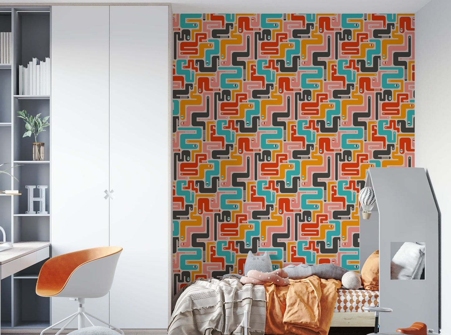 Seamless pattern for wall application.

