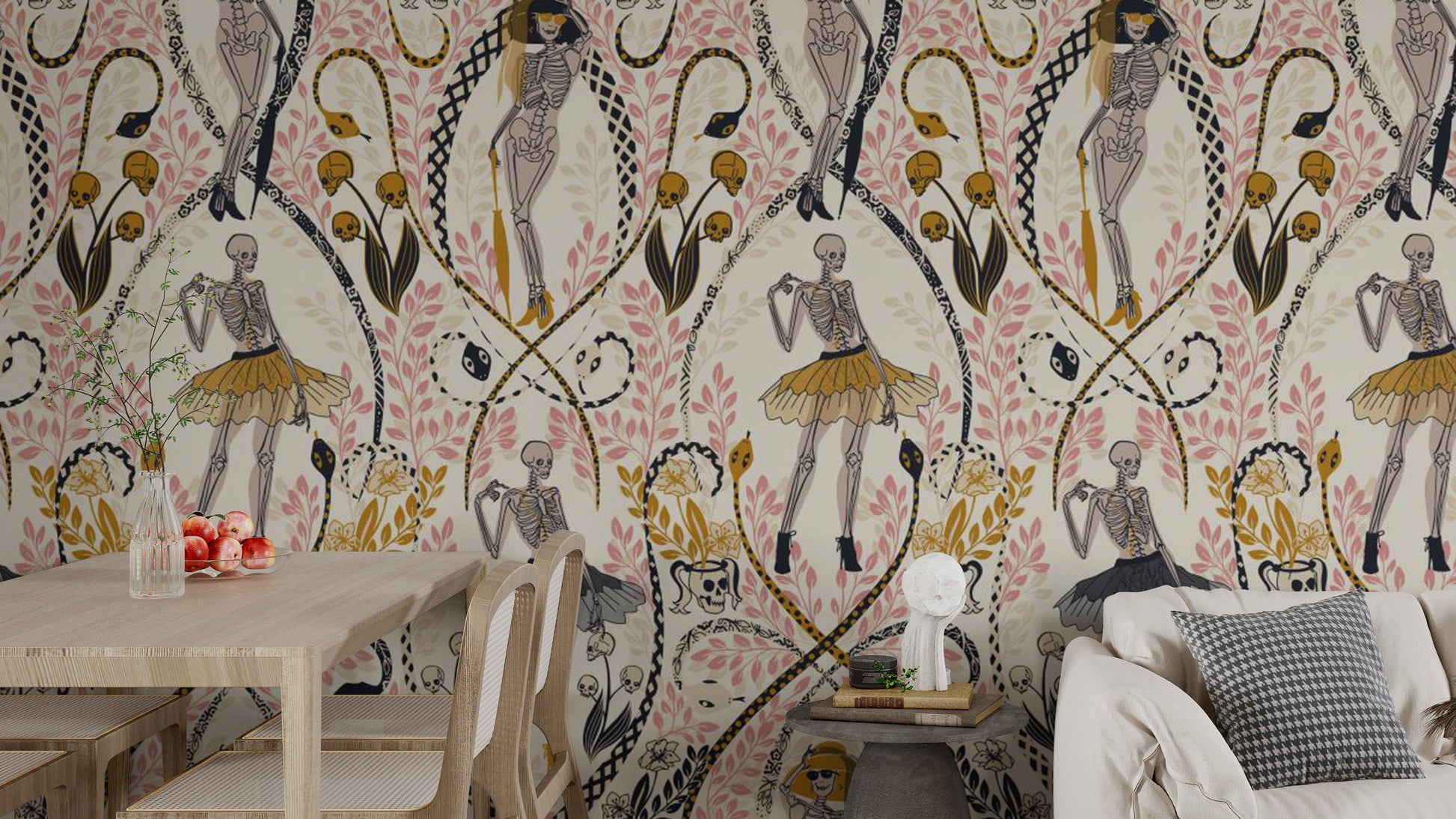 Retro Halloween wallpaper with spooky charm