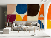 A serene abstract pattern wall mural for your decor.
