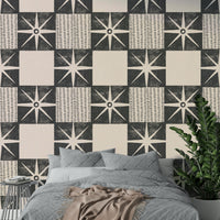 Retro minimalist starburst wallpaper for walls

