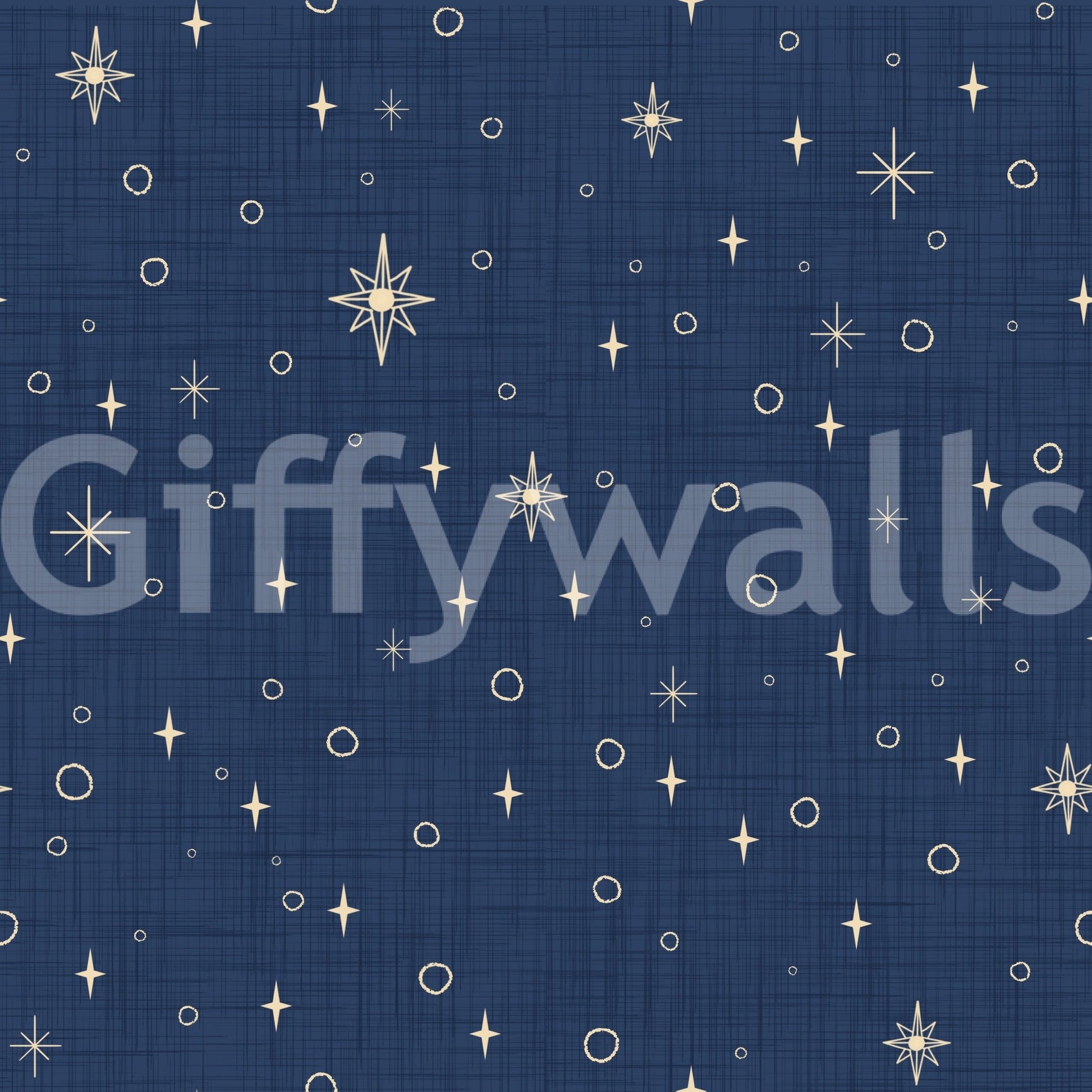 Retro wallpaper with celestial design
