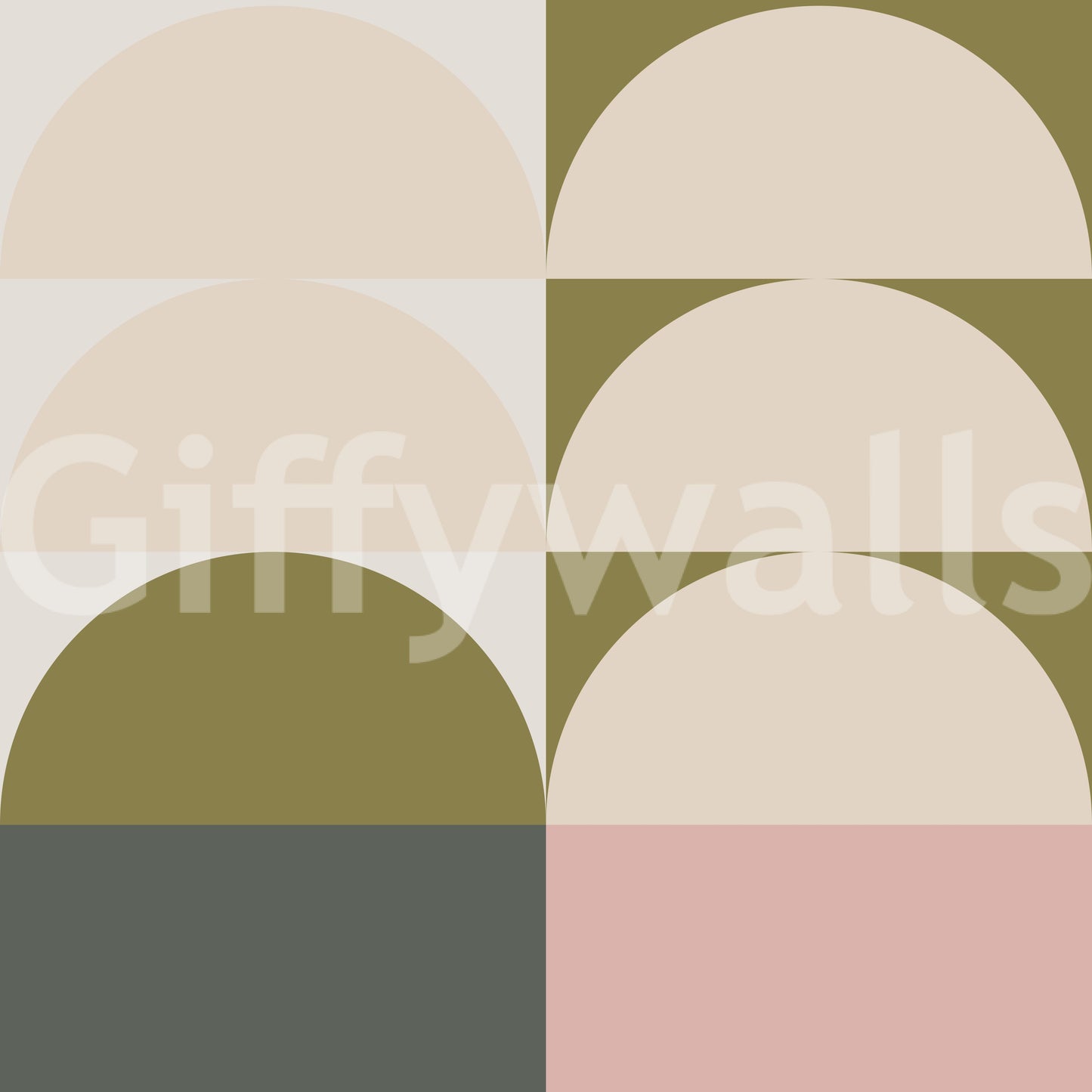 Retro Sunrise Panorama Wall Mural