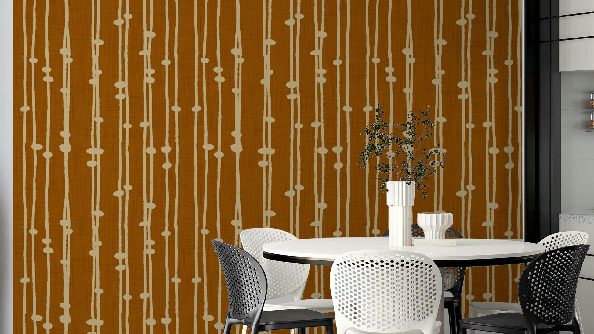 Boho Jewel Tone retro wall mural