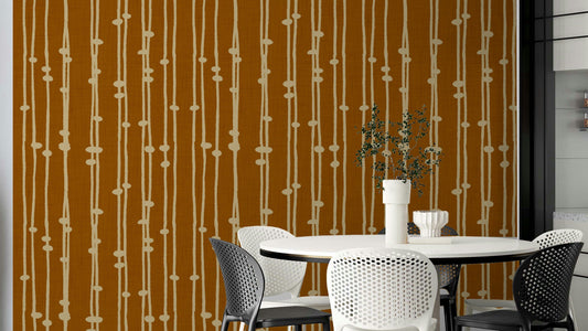 Boho Jewel Tone retro wall mural