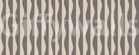 Vintage-inspired Groovy Stripes wallpaper, muted, refined, striking pattern.