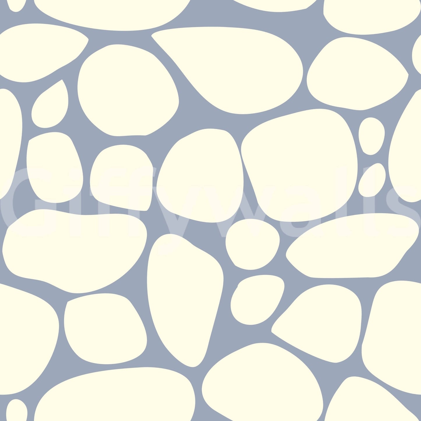 Calm organic shape wallpaper in cream