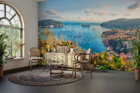 A classic Riviera view wallpaper for walls.

