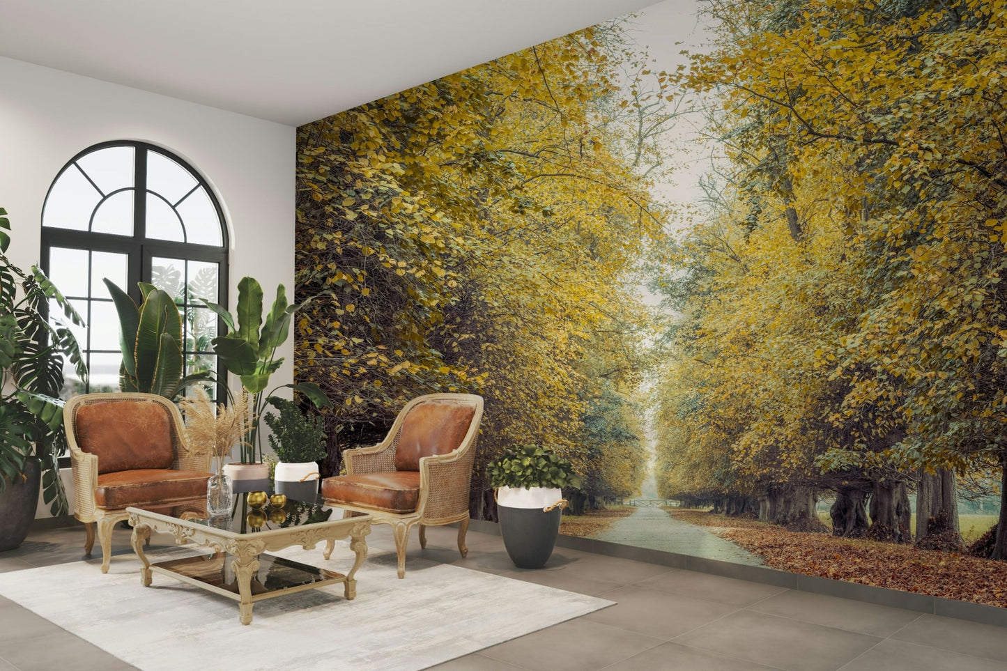 A breathtaking and immersive wall mural.
