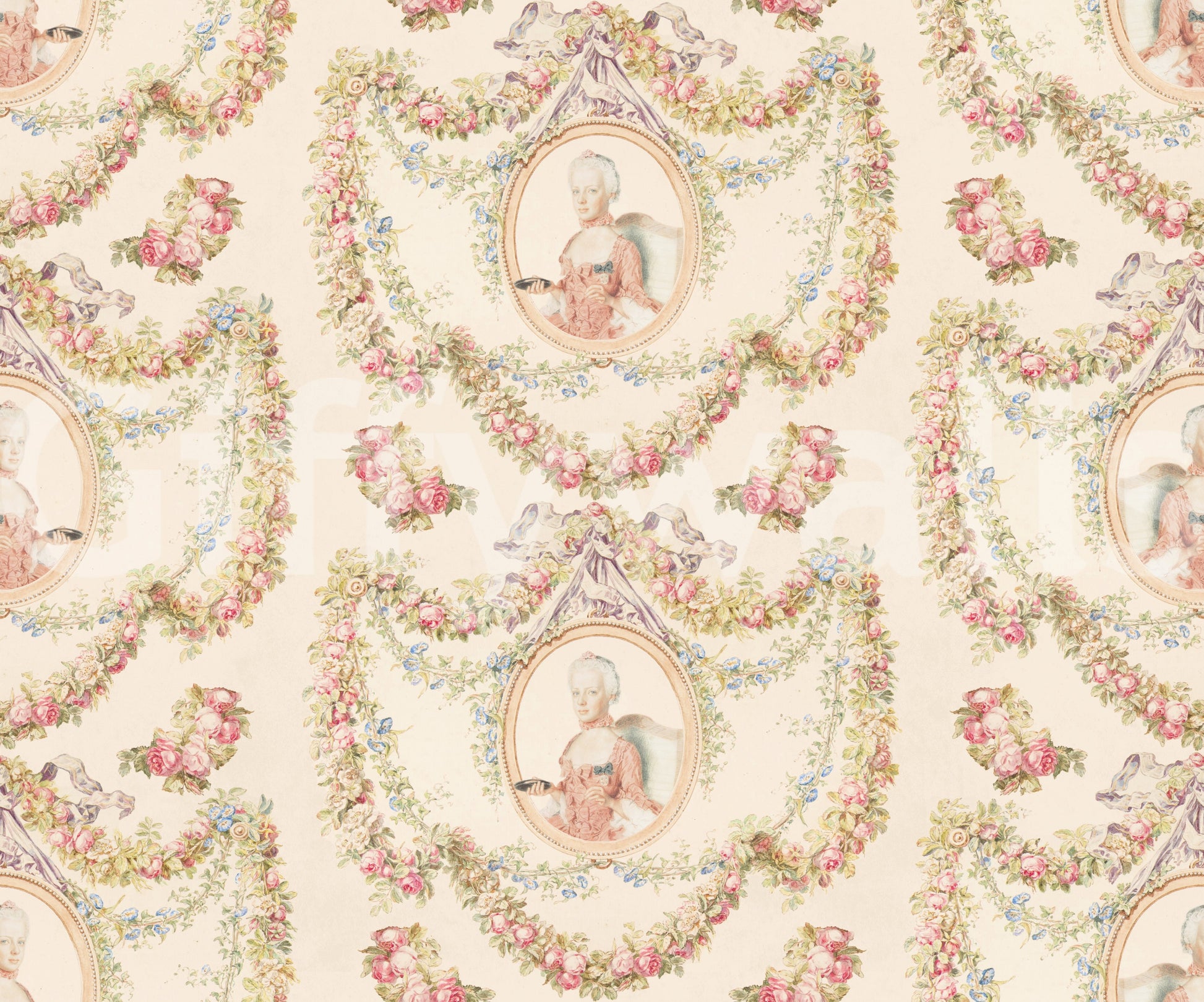 Light-toned floral wallpaper perfect for elegant, timeless rooms.

