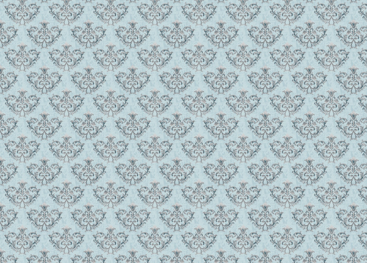 Grey Damask pattern Wallpaper