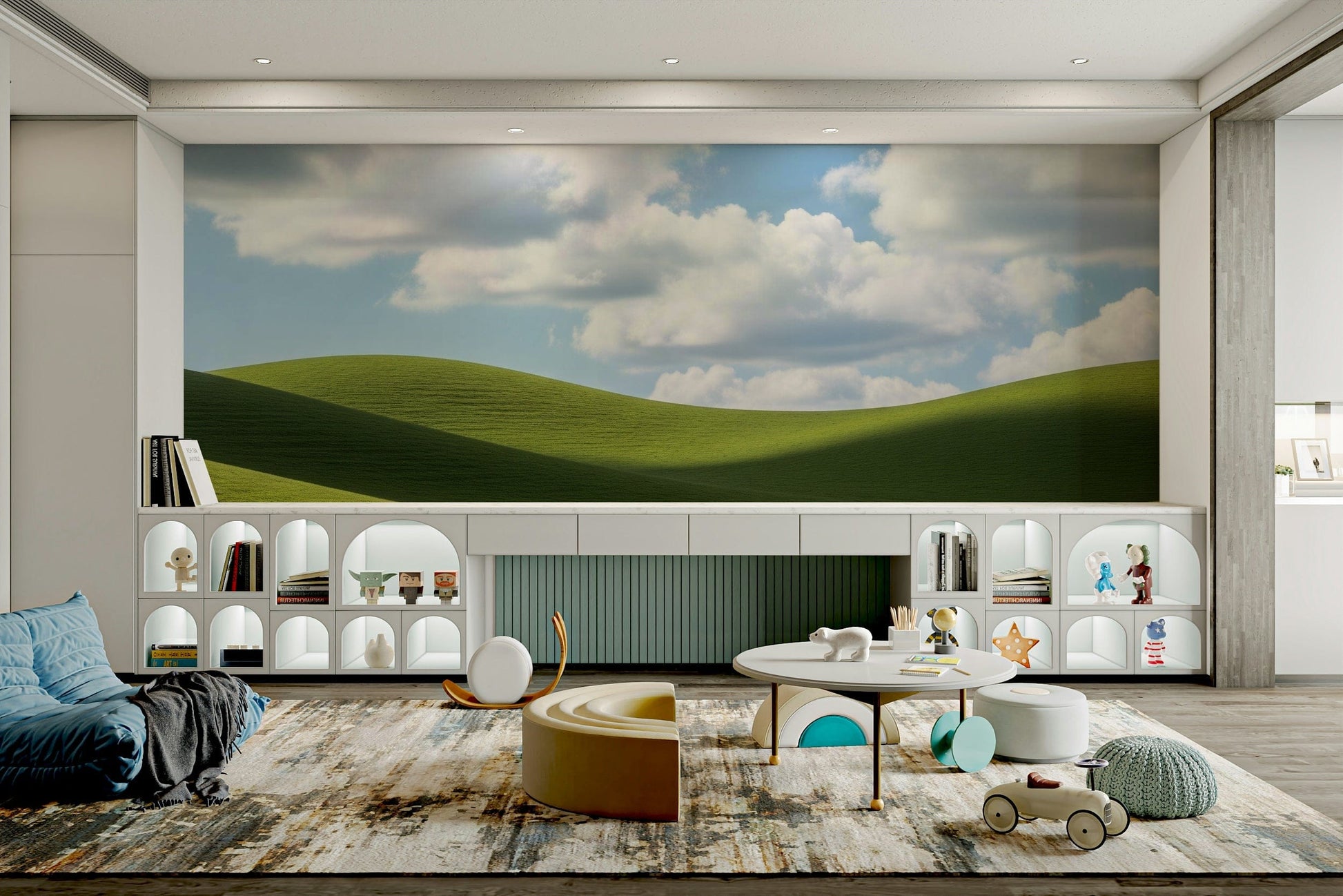 The image feels peaceful and restful.

