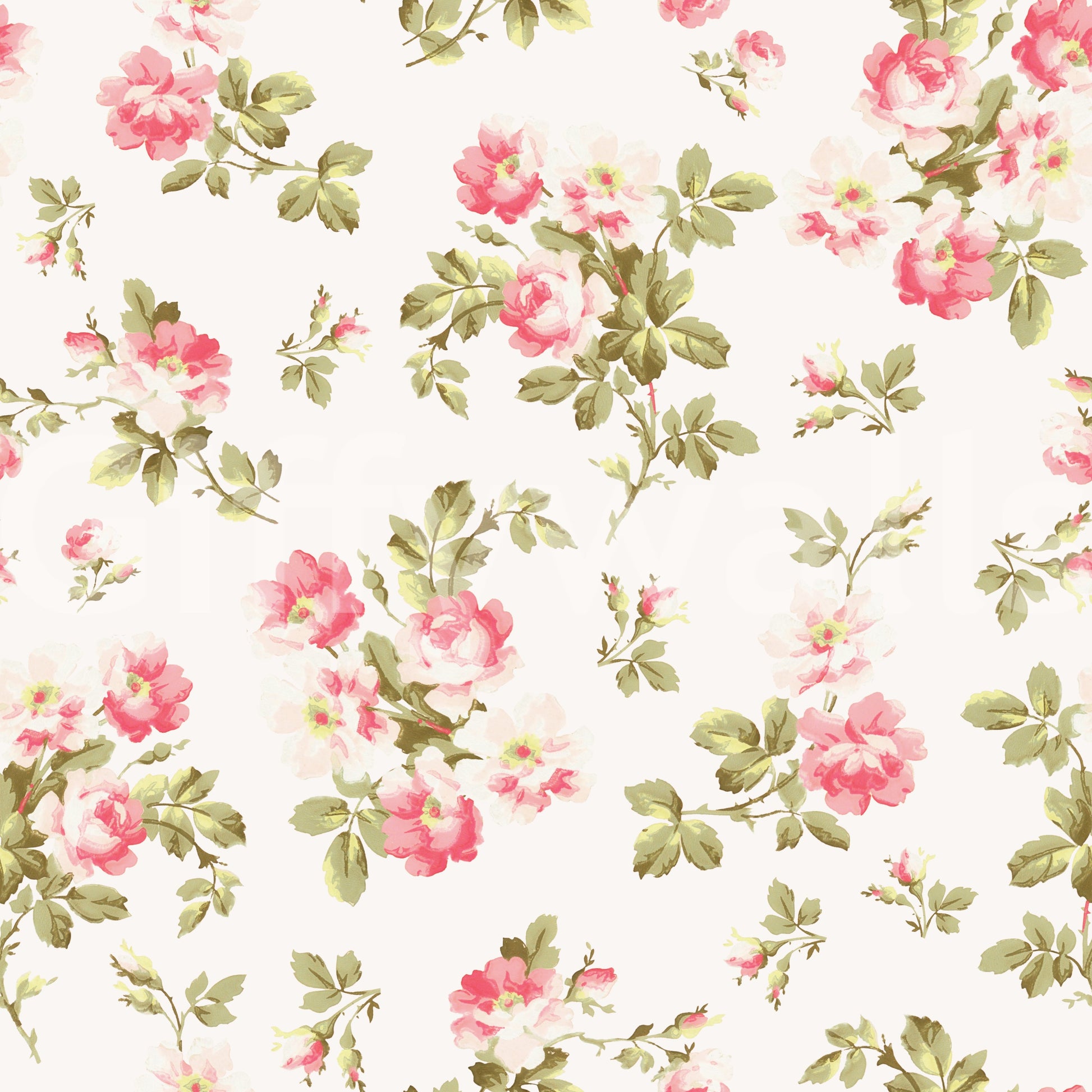 Elegant floral wall mural featuring roses

