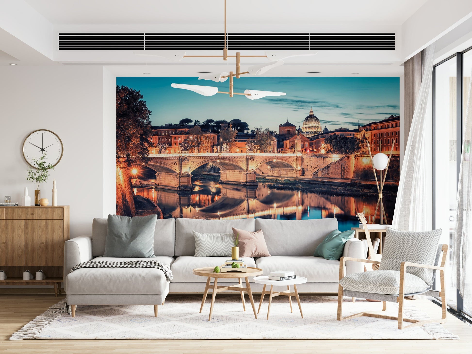 Majestic St Peter dome Rome Reflections wallpaper.