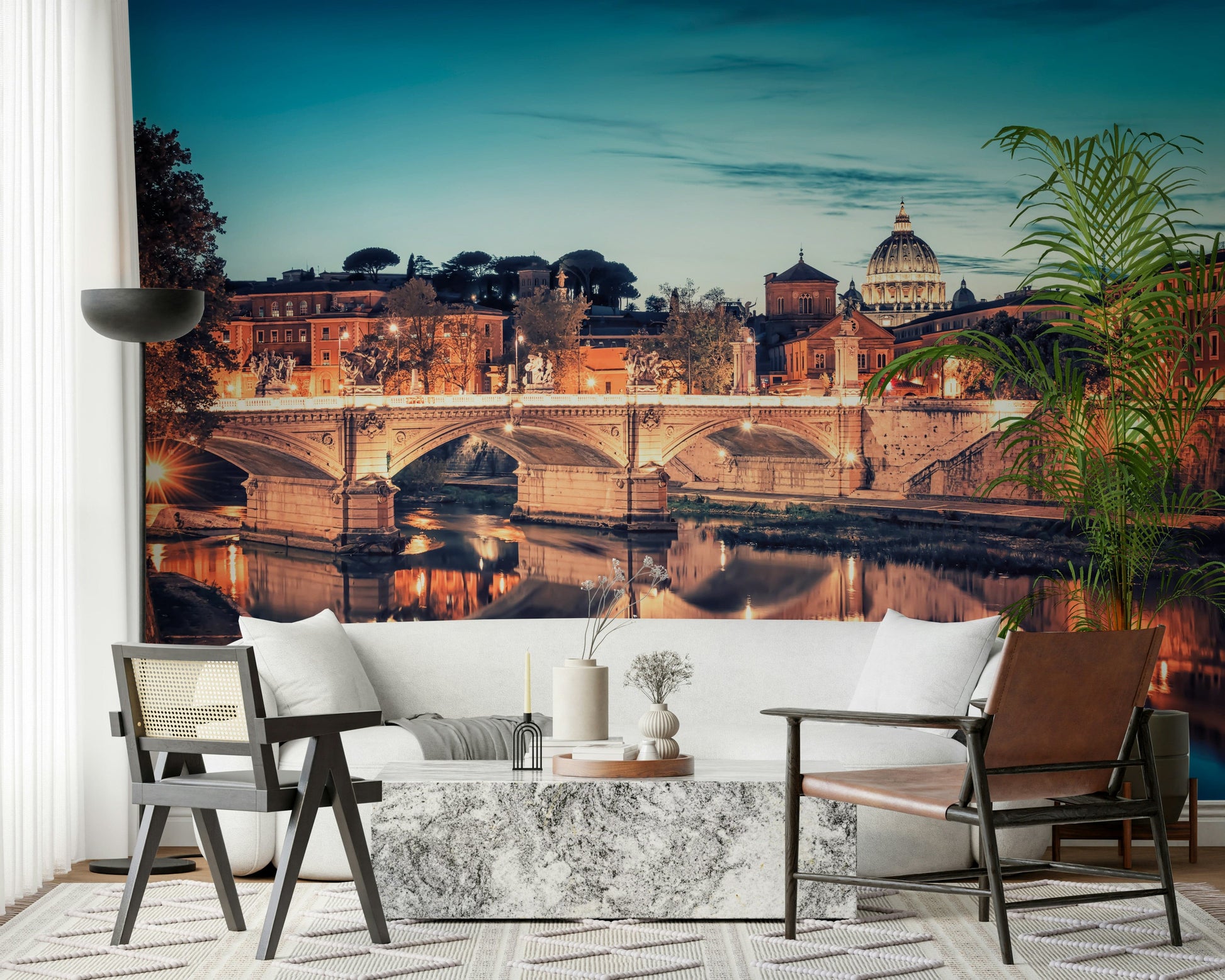 Antique Rome scenery Rome Reflections wallpaper for walls.