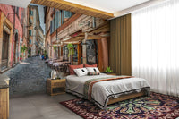 The mood is peaceful and charming.

