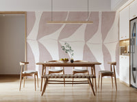 A beautiful modern art wall mural of delicate petals.

