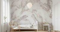 Rose Quartz Marble Wall Mural featuring soft pink marble textures with natural veining for elegant, sophisticated interiors.