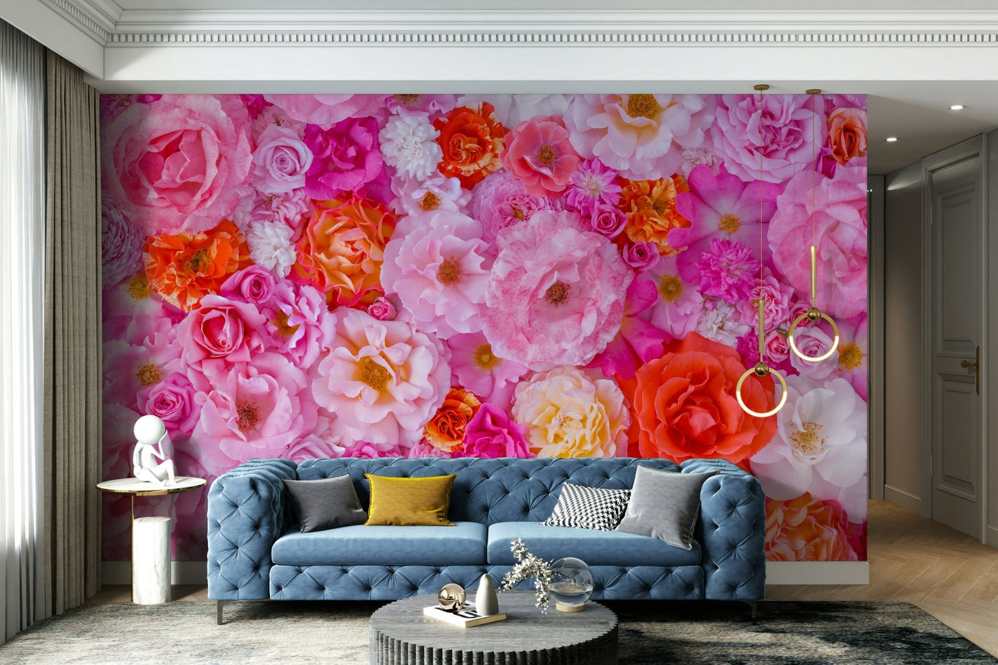 Vibrant petals wall mural

